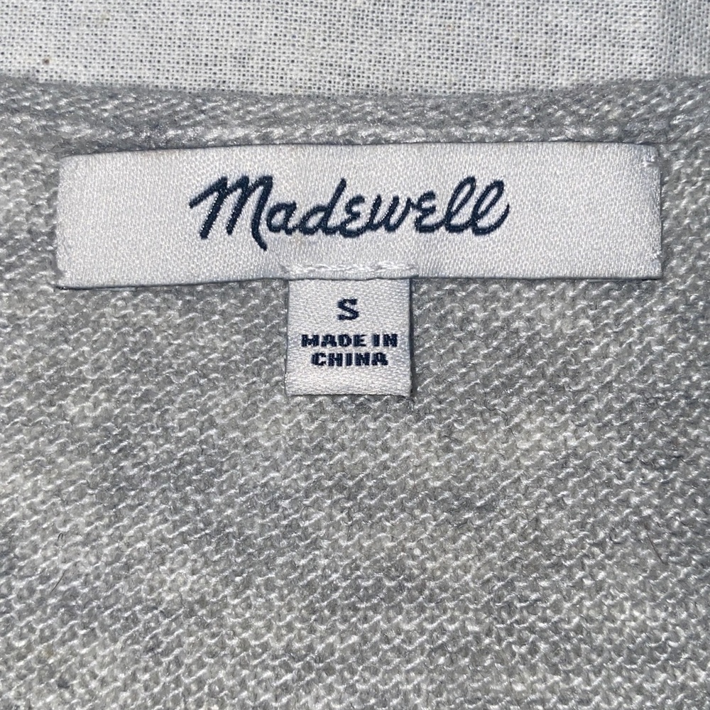 Madewell Light Grey Scoop Neck Alpaca & Wool Blend Sweater - Picture 8 of 12